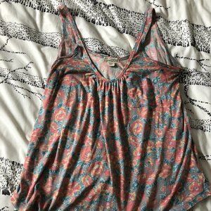 Floral Tank Top with pockey
